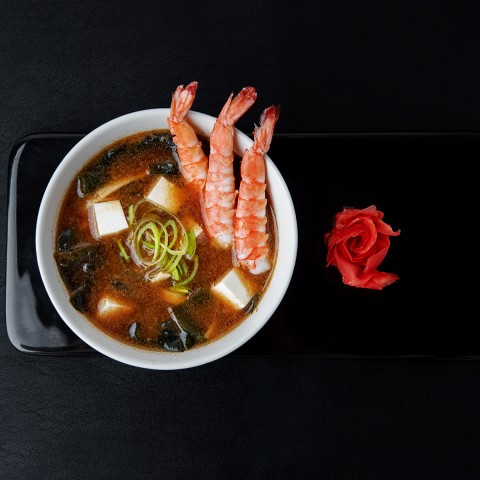 Мисо суп с креветками